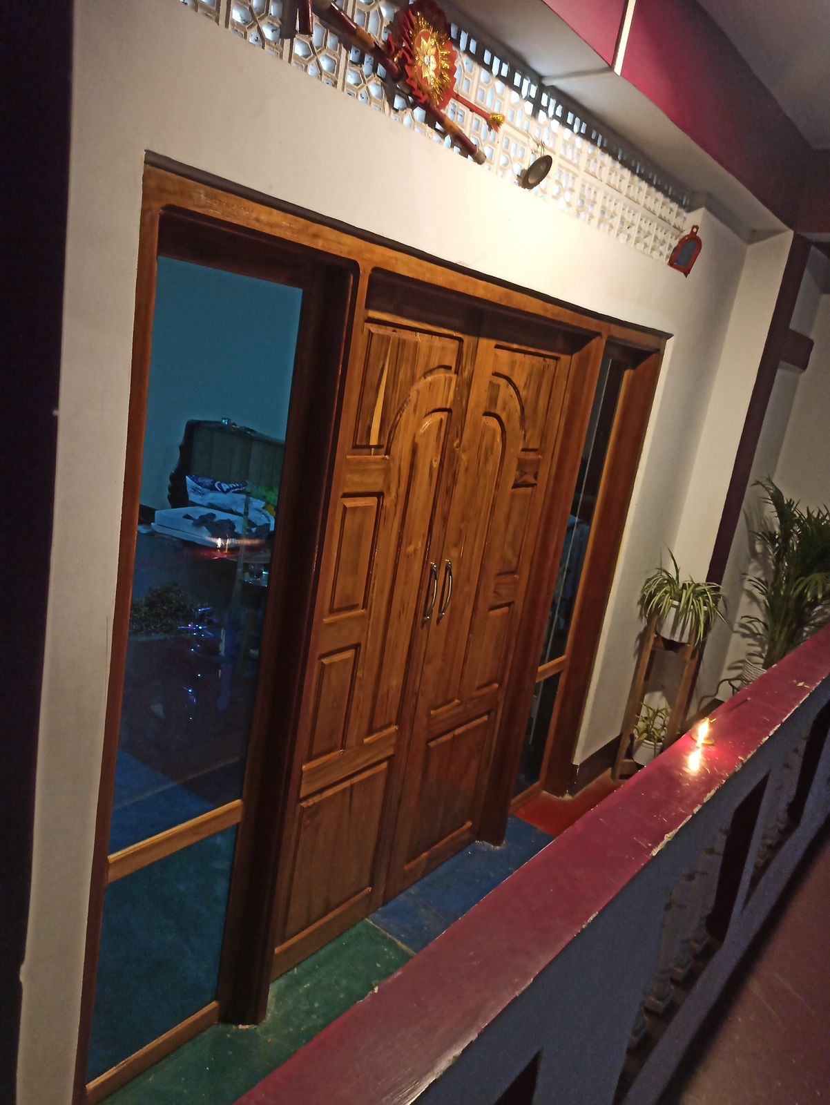 Teak Door Installation